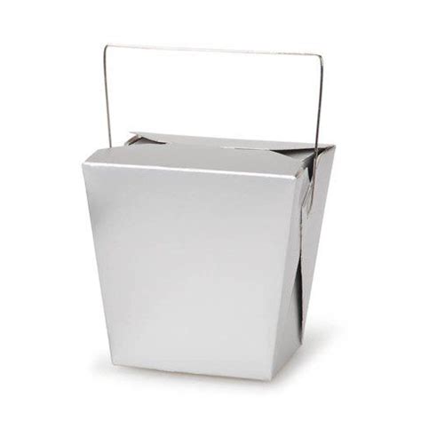 metallic silver chinese take out boxes|Darice Chinese Take.